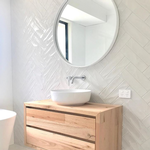 Bathroom White Porcelain Wall Tiles Centrepointe by Stittsville Flooring Inc.