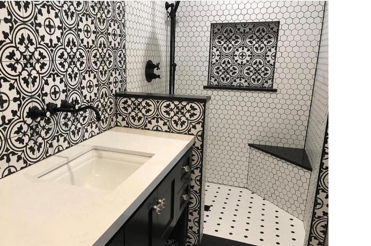 Bathroom Mosaic Tiles Installation by Stittsville Flooring Inc.