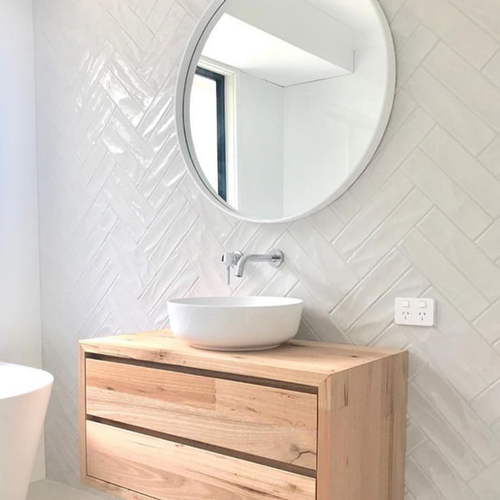 Bathroom White Porcelain Wall Tiles Centrepointe by Stittsville Flooring Inc.
