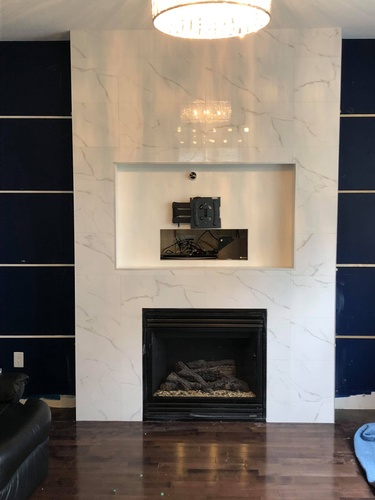 Decorative Wall Tiles for Fireplace Area by Stittsville Flooring Inc. - Stittsville Flooring Specialists