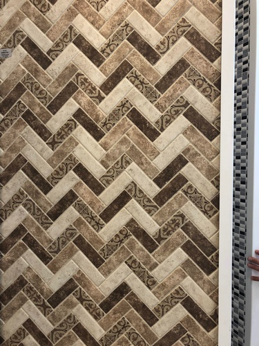 Decorative Brown Printed Mosaic Tiles Ottawa at  Stittsville Flooring Inc.