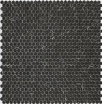 Black Tiny Hexagon Porcelain Mosaic Tiles at Stittsville Flooring Inc.