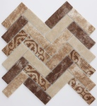 Decorative Brown Printed Mosaic Tiles Ottawa at  Stittsville Flooring Inc.