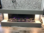 Bubble Mosaic Tiles for Fireplace Wall by Stittsville Flooring Inc.
