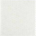 White Tiny Hexagon Porcelain Mosaic Tiles at Stittsville Flooring Inc.